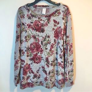 Time and Tru Maternity Floral Long sleeve TopXL(16-18)